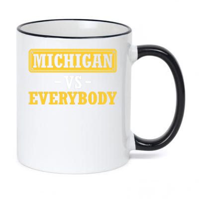 Michigan Versus Everybody Football 11oz Black Color Changing Mug