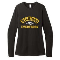 Michigan Verss Everybody Go Blue Womens CVC Long Sleeve Shirt