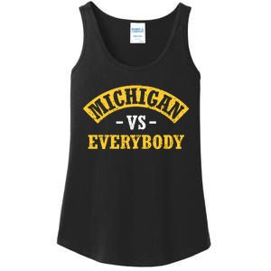 Michigan Verss Everybody Go Blue Ladies Essential Tank