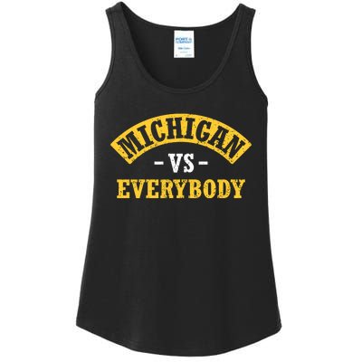 Michigan Verss Everybody Go Blue Ladies Essential Tank