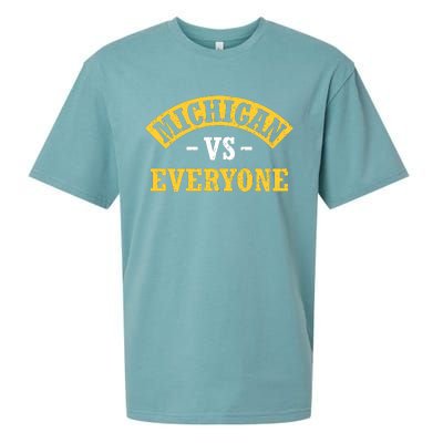 Michigan V Everybody Playoff Sueded Cloud Jersey T-Shirt