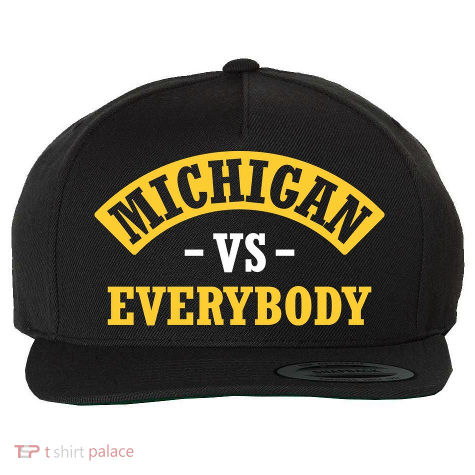 Michigan V Everyone Wool Snapback Cap