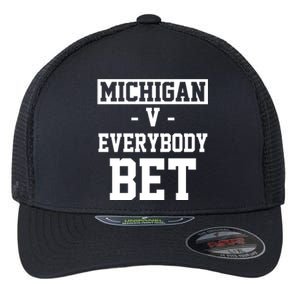 Michigan V Everybody Bet Football Fan Flexfit Unipanel Trucker Cap