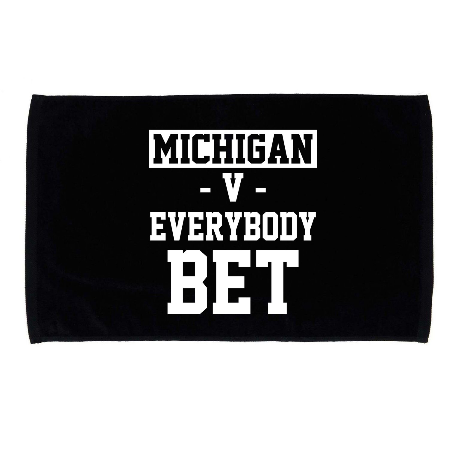 Michigan V Everybody Bet Football Fan Microfiber Hand Towel