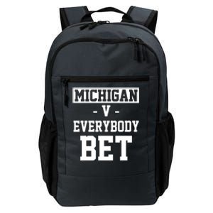 Michigan V Everybody Bet Football Fan Daily Commute Backpack