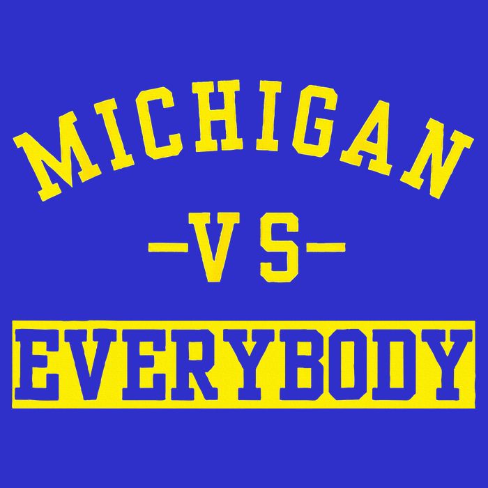 Michigan vs Eeverything  everybody  Womens T-Shirt
