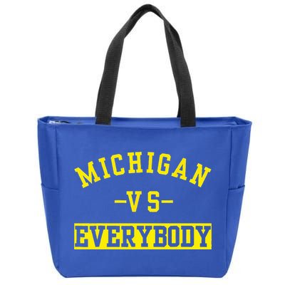 Michigan vs Eeverything  everybody  Zip Tote Bag