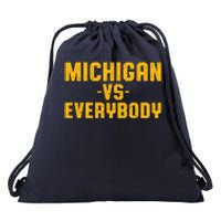 Michigan Vs. Everybody Drawstring Bag