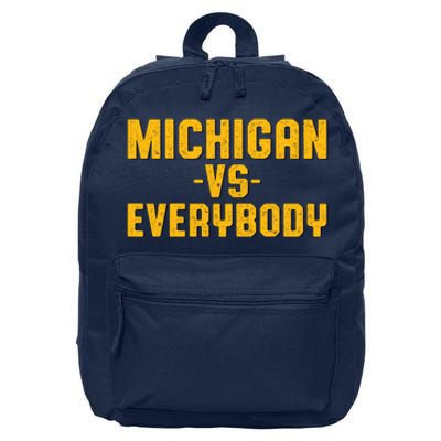 Michigan Vs. Everybody 16 in Basic Backpack