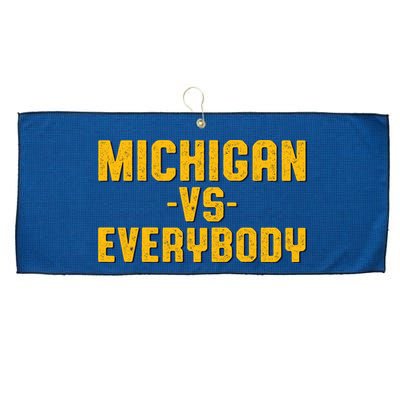 Michigan Vs. Everybody Large Microfiber Waffle Golf Towel