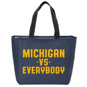 Michigan Vs. Everybody Zip Tote Bag