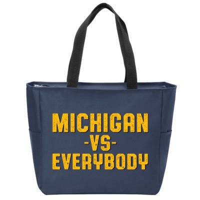 Michigan Vs. Everybody Zip Tote Bag