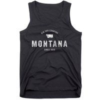 Montana Vintage Established Sports Design Retro Mt Tank Top