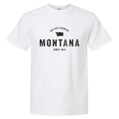 Montana Vintage Established Sports Design Retro Mt Garment-Dyed Heavyweight T-Shirt