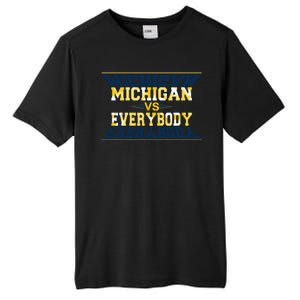 Michigan Versus Everybody Sports College Football Fan Tall Fusion ChromaSoft Performance T-Shirt