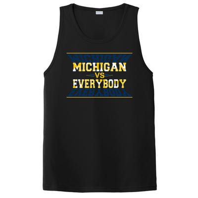 Michigan Versus Everybody Sports College Football Fan PosiCharge Competitor Tank