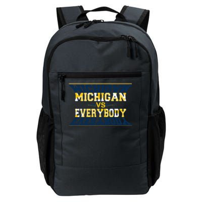 Michigan Versus Everybody Sports College Football Fan Daily Commute Backpack