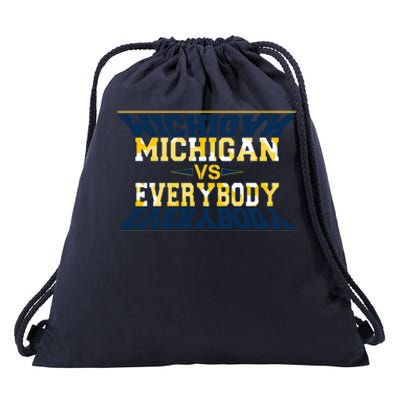 Michigan Versus Everybody Sports College Football Fan Drawstring Bag