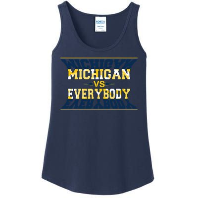 Michigan Versus Everybody Sports College Football Fan Ladies Essential Tank