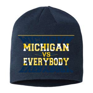 Michigan Versus Everybody Sports College Football Fan Sustainable Beanie