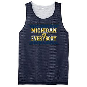 Michigan Versus Everybody Sports College Football Fan Mesh Reversible Basketball Jersey Tank