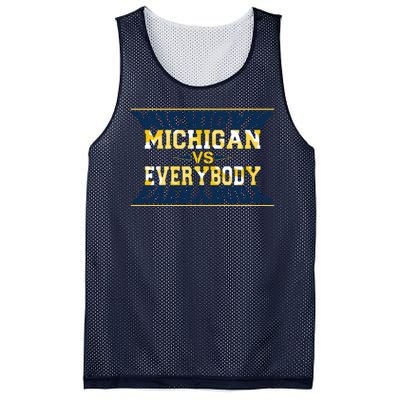 Michigan Versus Everybody Sports College Football Fan Mesh Reversible Basketball Jersey Tank