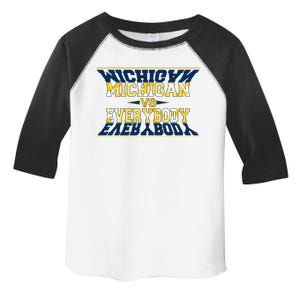 Michigan Versus Everybody Sports College Football Fan Toddler Fine Jersey T-Shirt