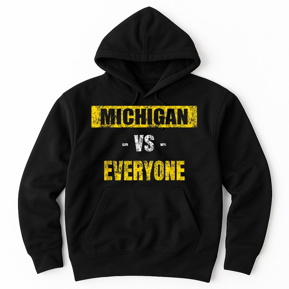 Michigan Vs. Everyone Vintage Michigan Revenge Tour Hoodie