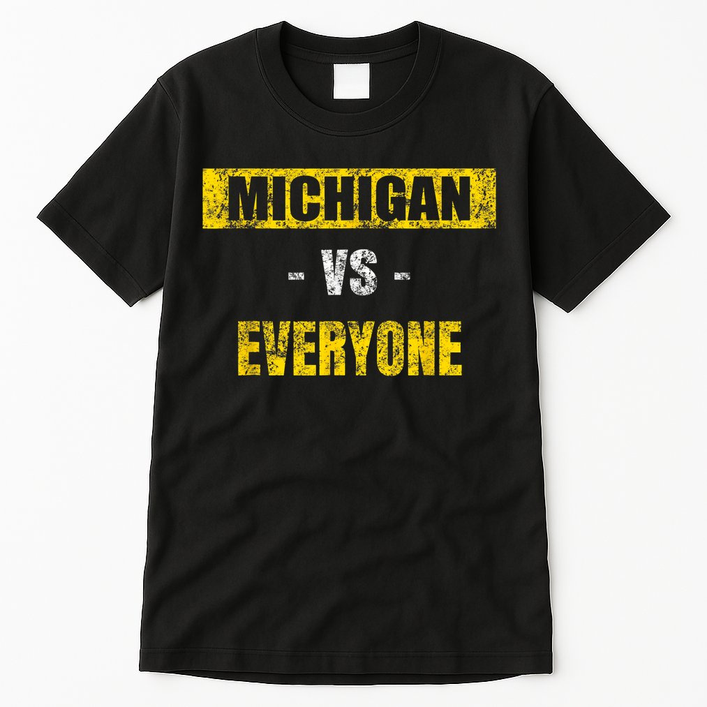 Michigan Vs. Everyone Vintage Michigan Revenge Tour Tall T-Shirt