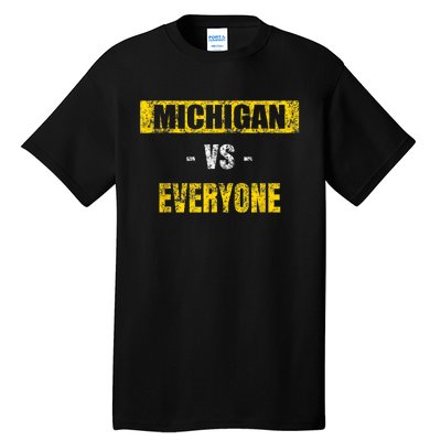 Michigan Vs. Everyone Vintage Michigan Revenge Tour Tall T-Shirt