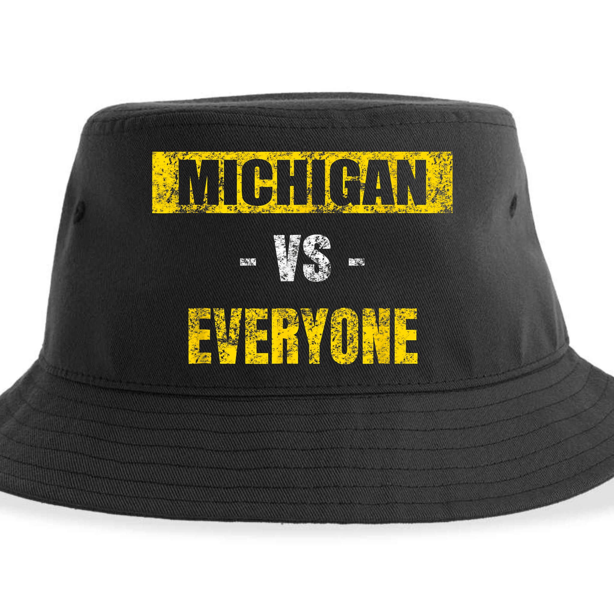 Michigan Vs. Everyone Vintage Michigan Revenge Tour Sustainable Bucket Hat