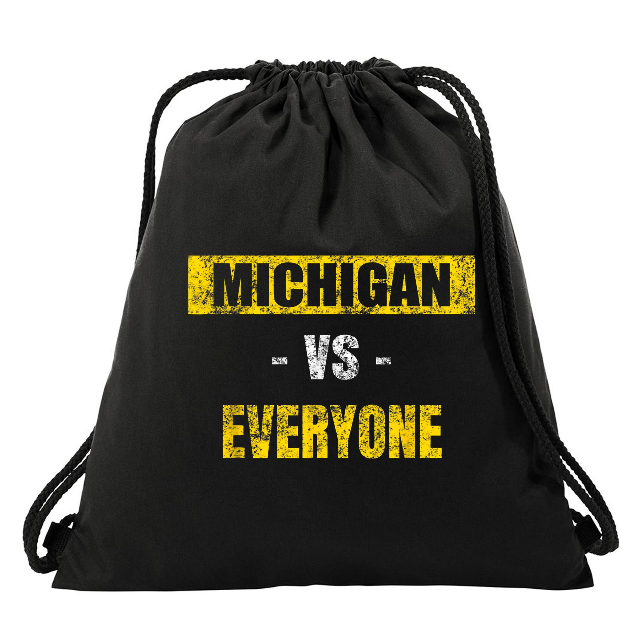 Michigan Vs. Everyone Vintage Michigan Revenge Tour Drawstring Bag