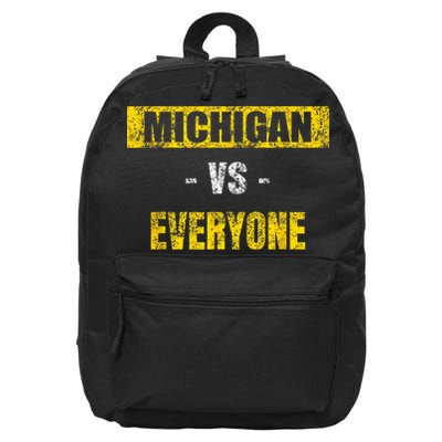 Michigan Vs. Everyone Vintage Michigan Revenge Tour 16 in Basic Backpack