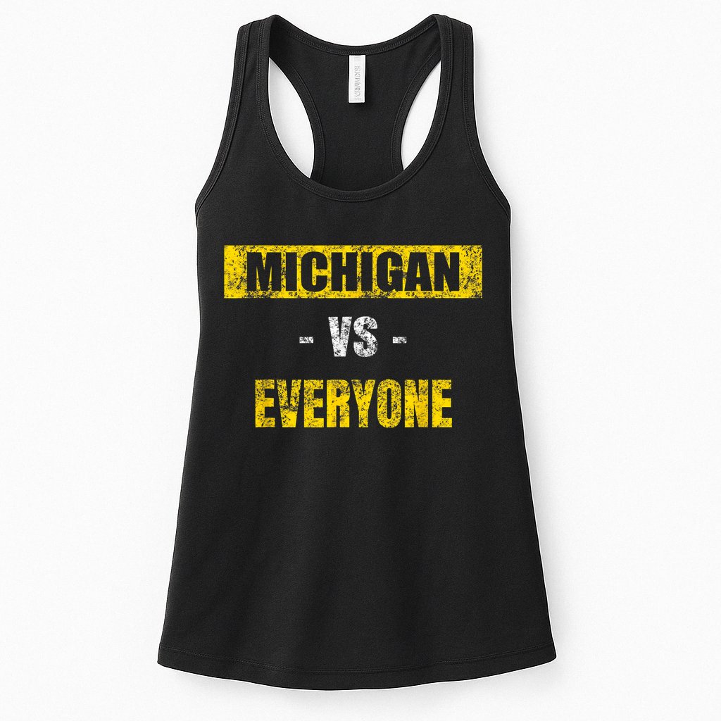 Michigan Vs. Everyone Vintage Michigan Revenge Tour Womens Tank Top