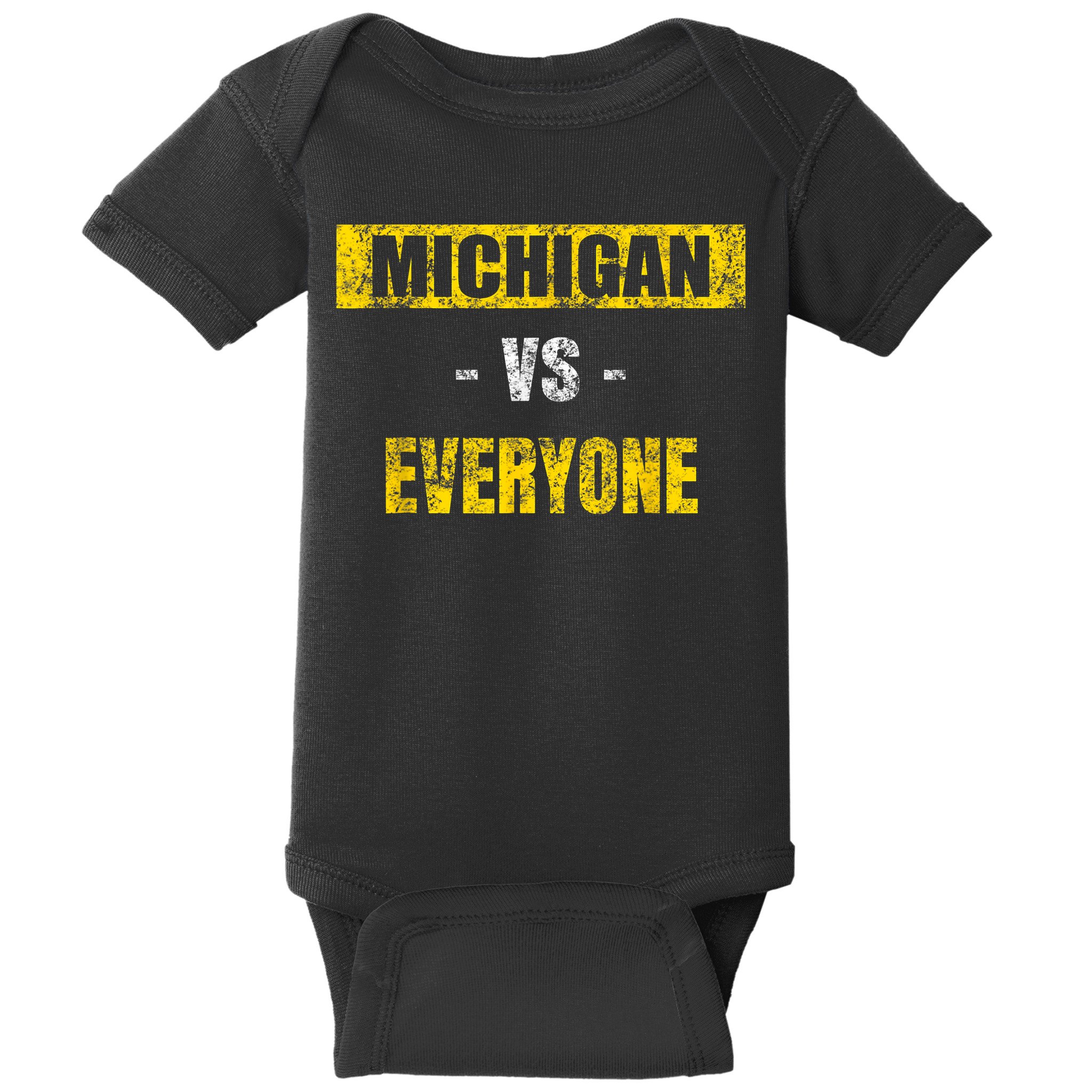 Michigan Vs. Everyone Vintage Michigan Revenge Tour Baby Bodysuit