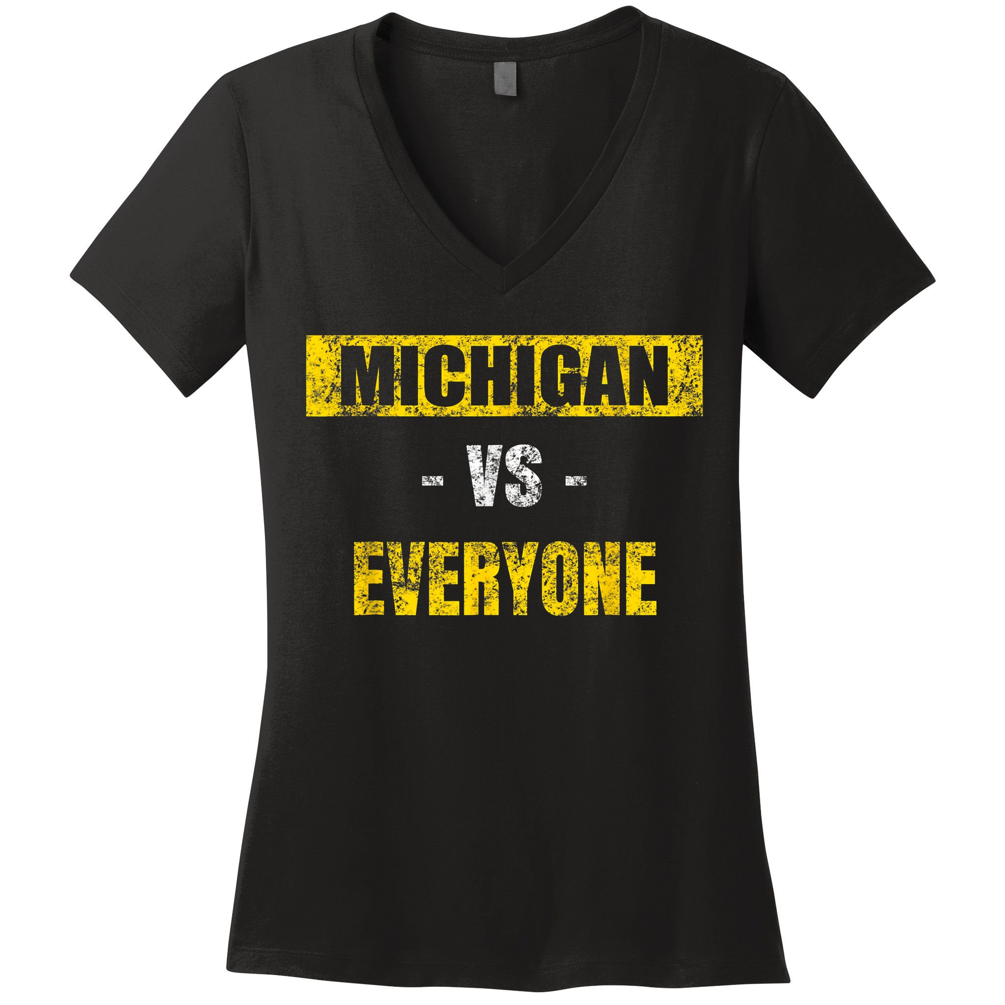 Michigan Vs. Everyone Vintage Michigan Revenge Tour Women's V-Neck T-Shirt