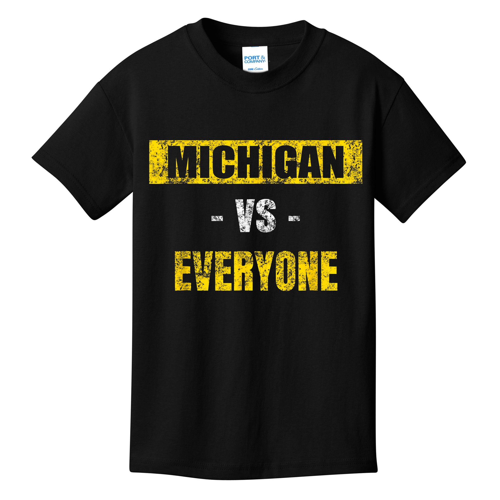 Michigan Vs. Everyone Vintage Michigan Revenge Tour Kids T-Shirt