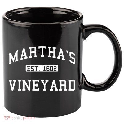 Martha's Vineyard Est 1602 11oz C Handle Ceramic Mug