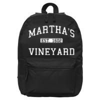 Martha's Vineyard Est 1602 16 in Basic Backpack