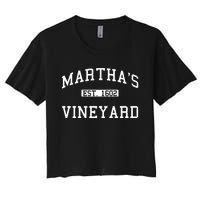 Martha's Vineyard Est 1602 Women's Crop Top Tee