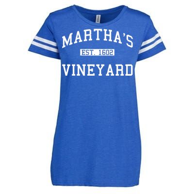 Martha's Vineyard Est 1602 Enza Ladies Jersey Football T-Shirt