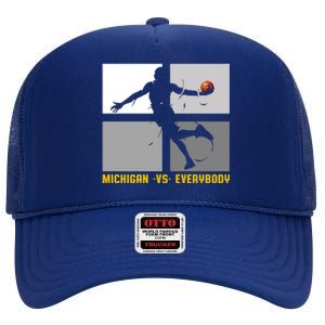 Michigan Vs. Everybody High Crown Mesh Back Trucker Hat