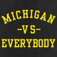 Michigan vs Everyone Everybody  Adult Drive Performance Visor