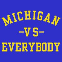 Michigan vs Everyone Everybody  Zip Tote Bag