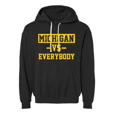 Michigan Vs Everybody Garment-Dyed Fleece Hoodie