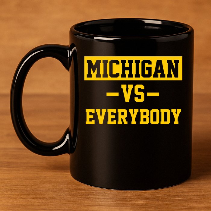 Michigan Vs Everybody 11oz C Handle Ceramic Mug