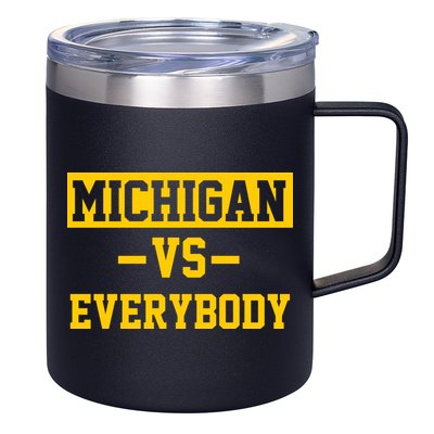 Michigan Vs Everybody 12oz Stainless Steel Coffee Mug