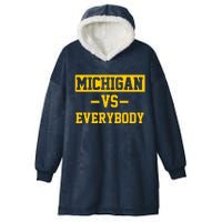 Michigan Vs Everybody Hooded Wearable Blanket