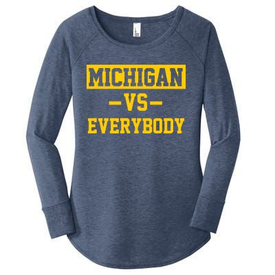 Michigan Vs Everybody Women's Perfect Tri Tunic Long Sleeve Shirt