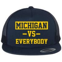 Michigan Vs Everybody Flat Bill Trucker Hat